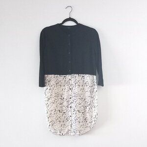 COS shirt dress/long shirt layered look